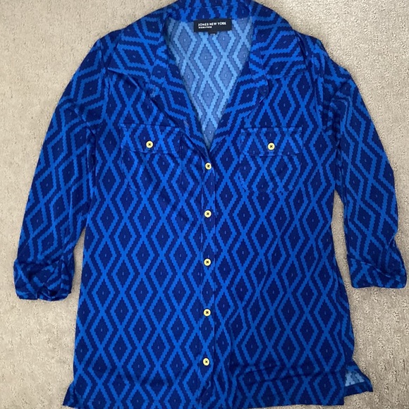 Blue Button Down - Picture 2 of 2